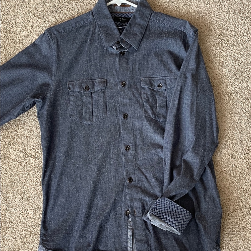 Men's Blue Denim Shirt